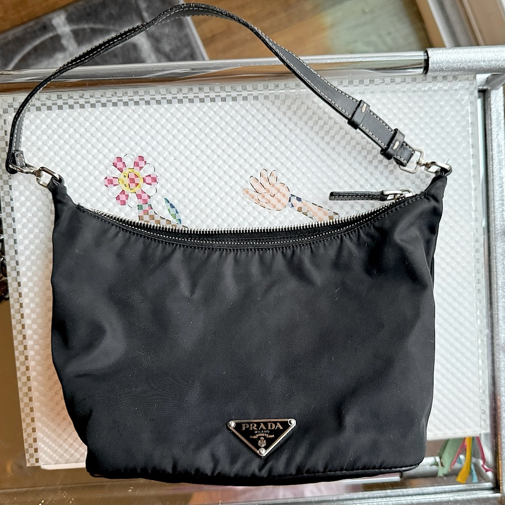 Prada Small Nylon Shoulder Bag - Vintage